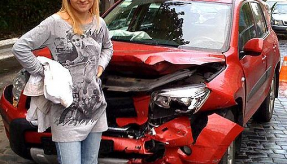 Мария Орлова попала в аварию