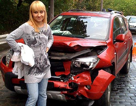 Мария Орлова попала в аварию