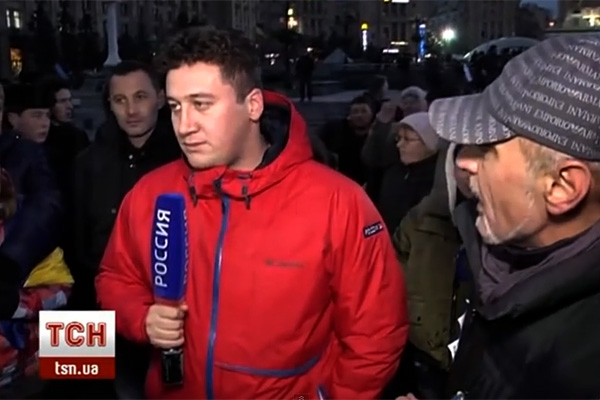 Как тяжело работалось на киевском Майдане российскому корреспонденту (ВИДЕО)