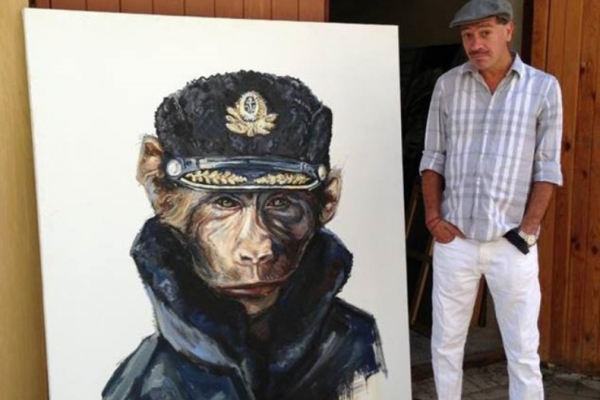 Украинский художник Илья Чичкан сделал из Путина обезьяну (ФОТО)