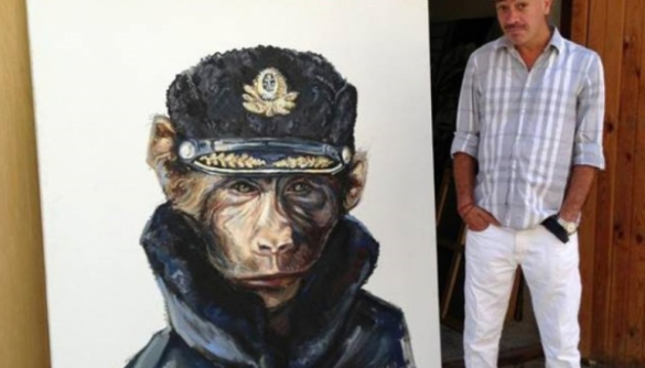 Украинский художник Илья Чичкан сделал из Путина обезьяну (ФОТО)