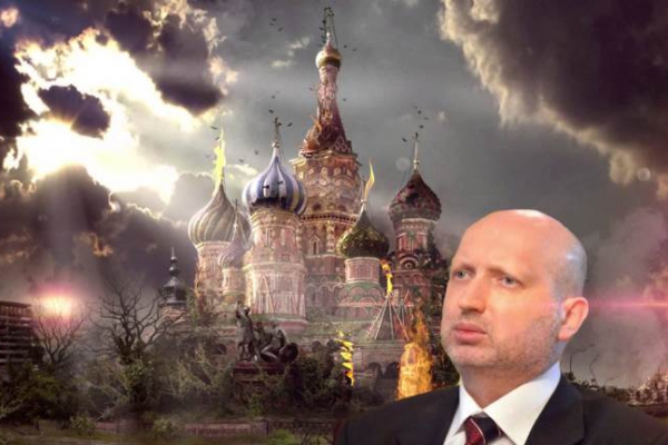 Кровавый пастор Турчинов разъяснил журналистам мистическую связь СНБО с обвалом рубля (ВИДЕО)
