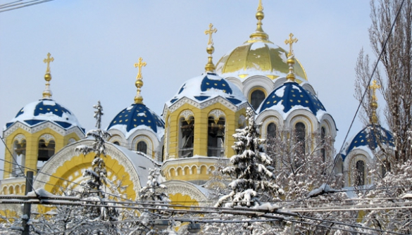 Рождественское  богослужение  из Свято-Владимирского кафедрального собора  будет транслировать Первый Национальный