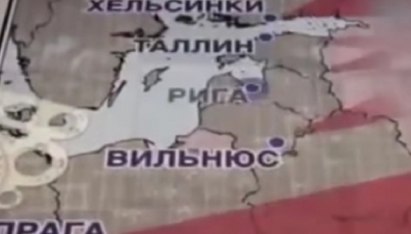 Российское ТВ показало, как легко войти танками в Европу (ВИДЕО)