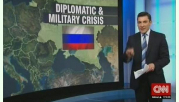 Российский канал "присоединил" Украину к России руками CNN (ВИДЕО)